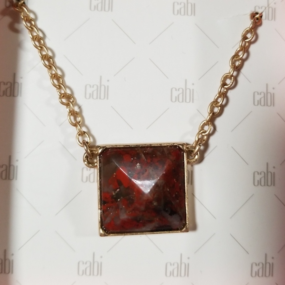 CAbi Pyramid necklace Natural stone